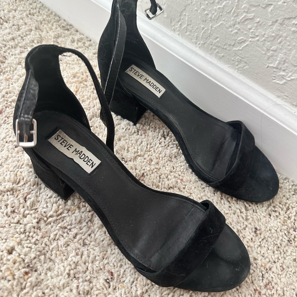 Steve Madden heeled sandals, black